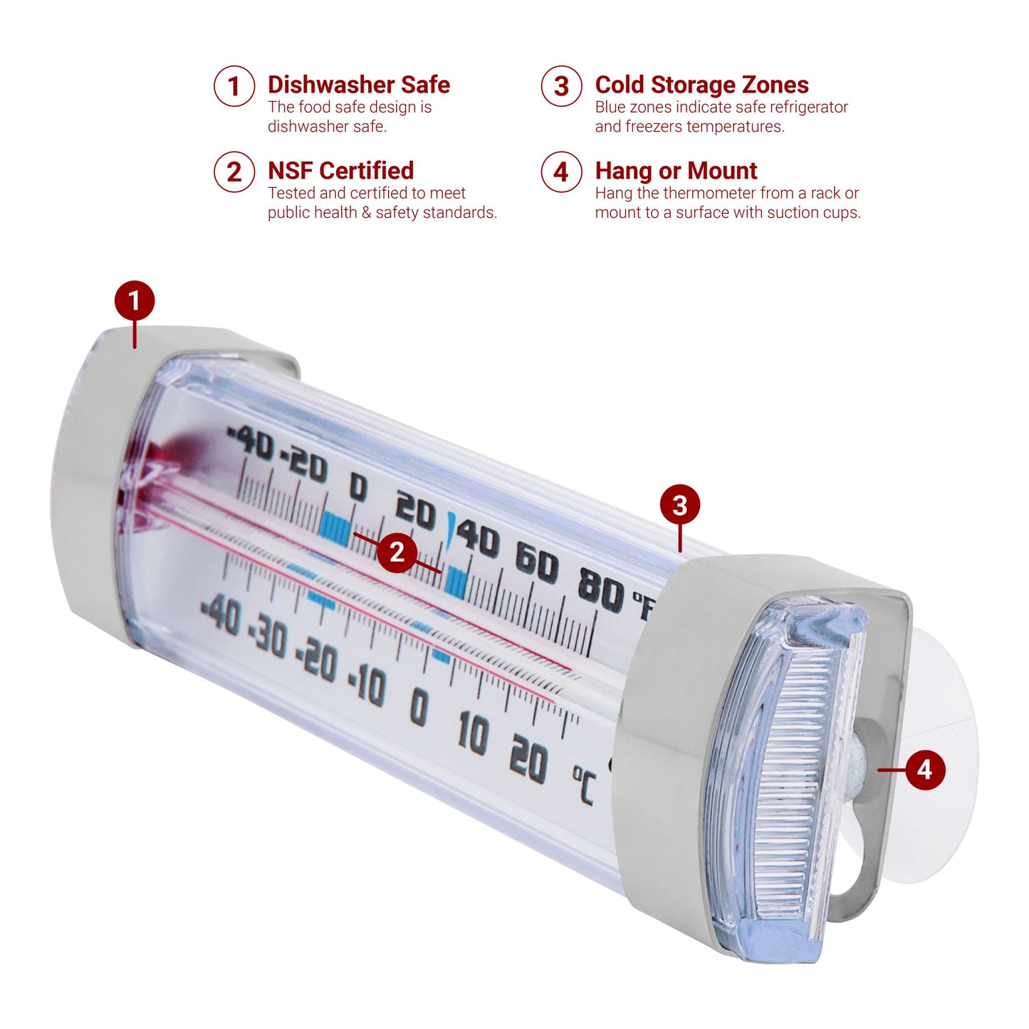 Column Refrigerator / Freezer Thermometer