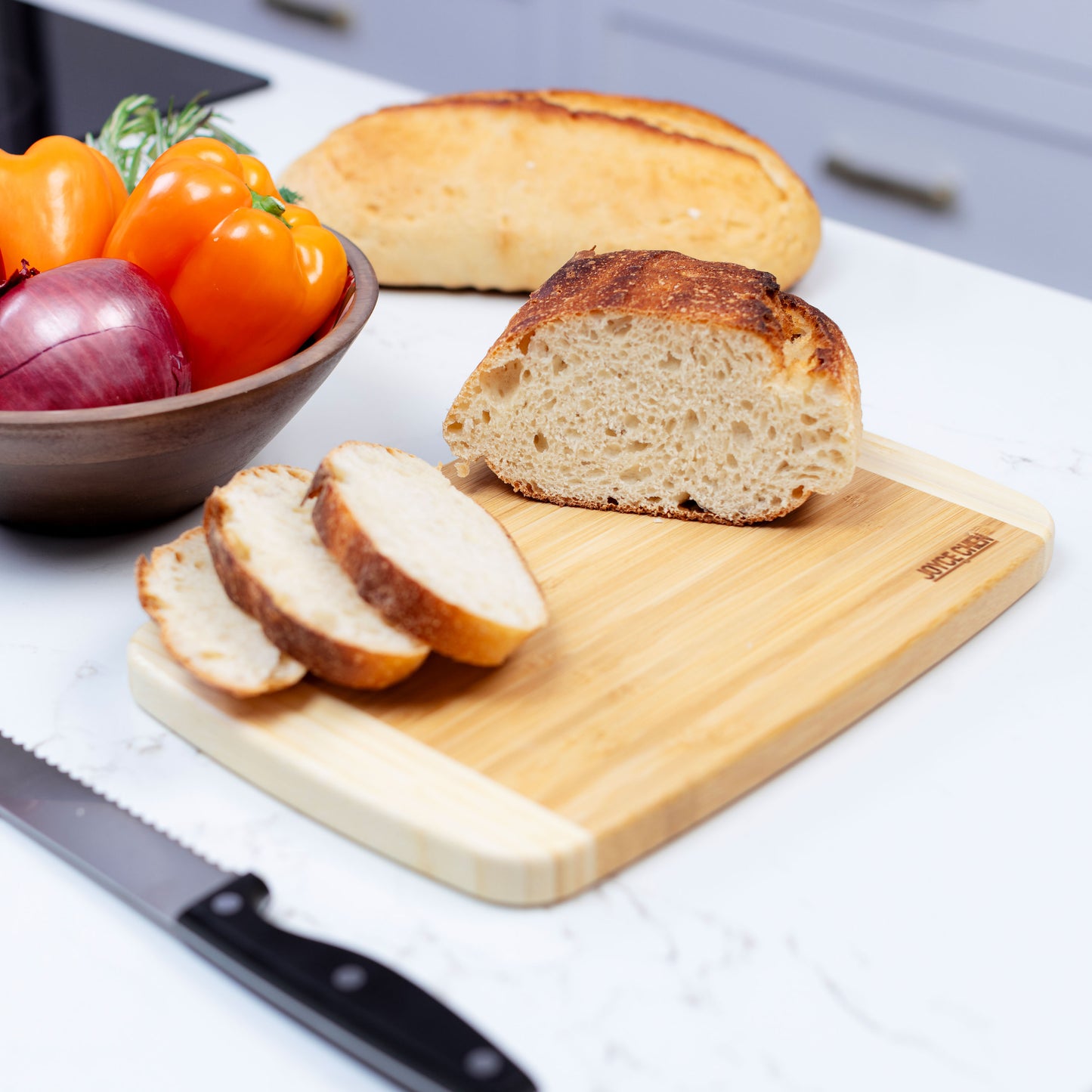 Burnished Bamboo Cutting Board Set, 3 pack