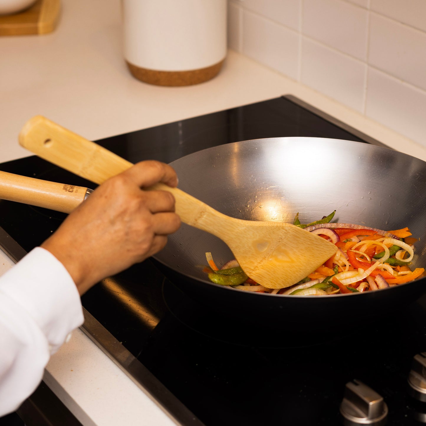 11 Piece Burnished Bamboo Utensil Set
