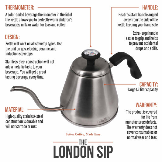 Stainless Steel Goose Neck Kettle