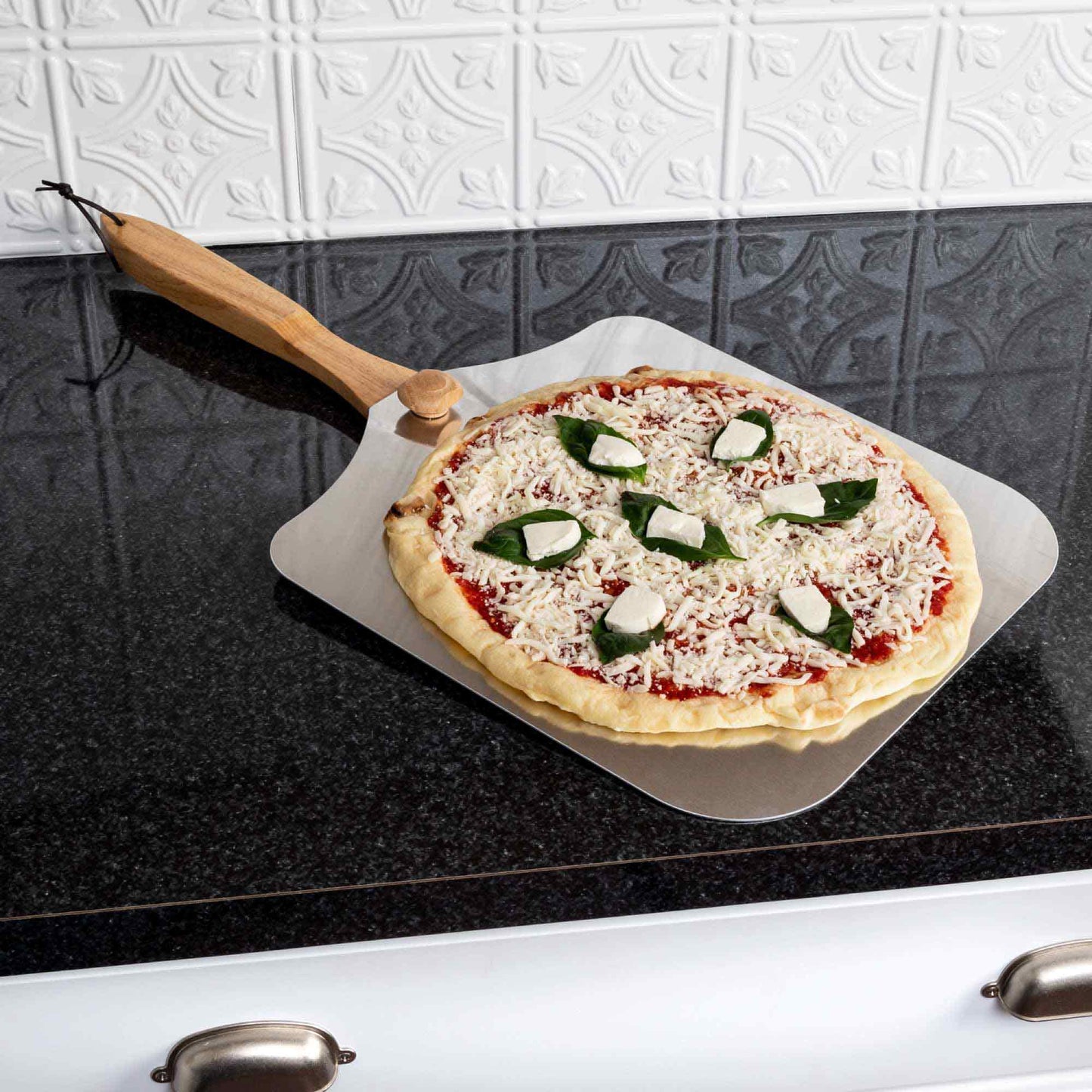 Pizza Peel With Folding Handle, 14x16-Inch