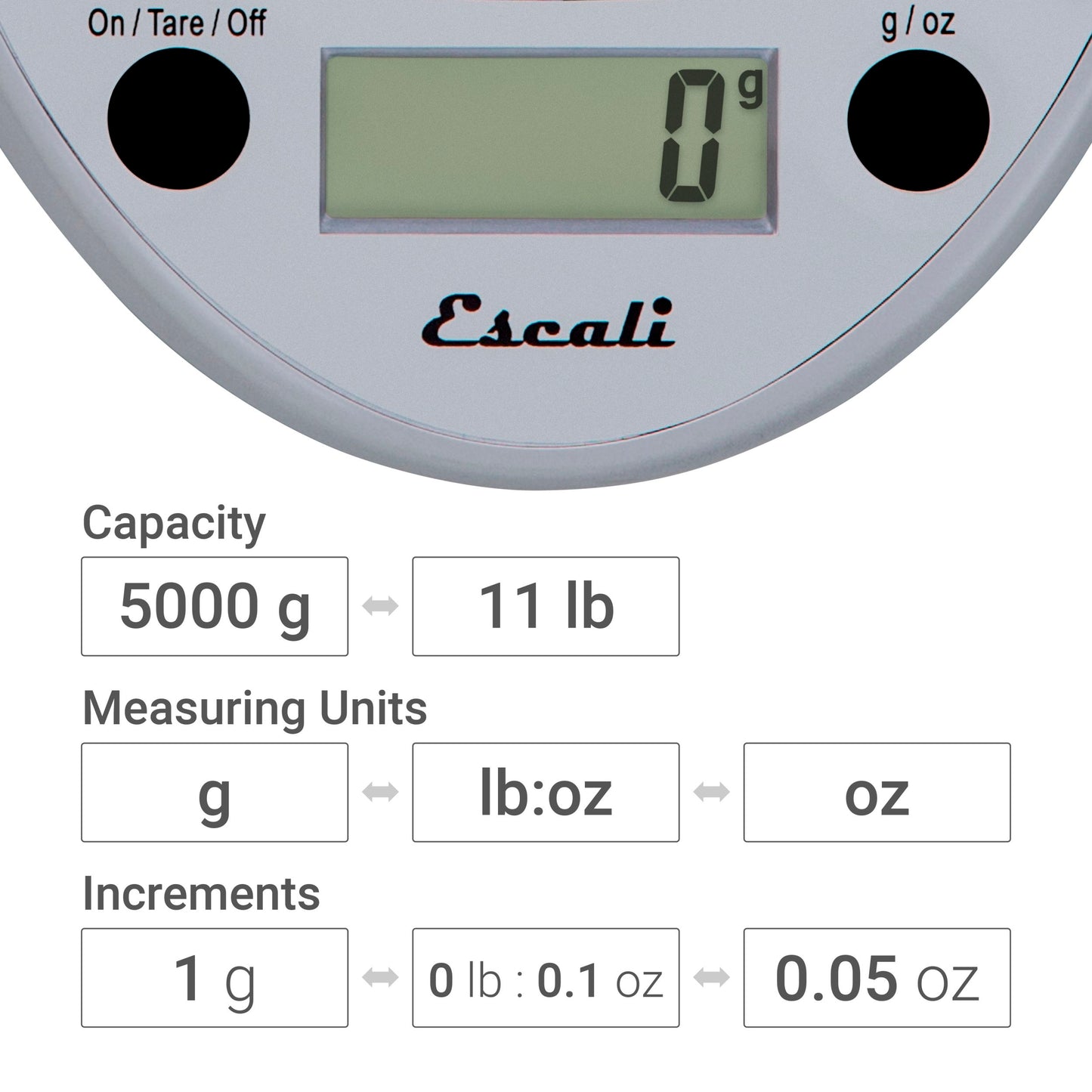 Primo Digital Scale - Chrome