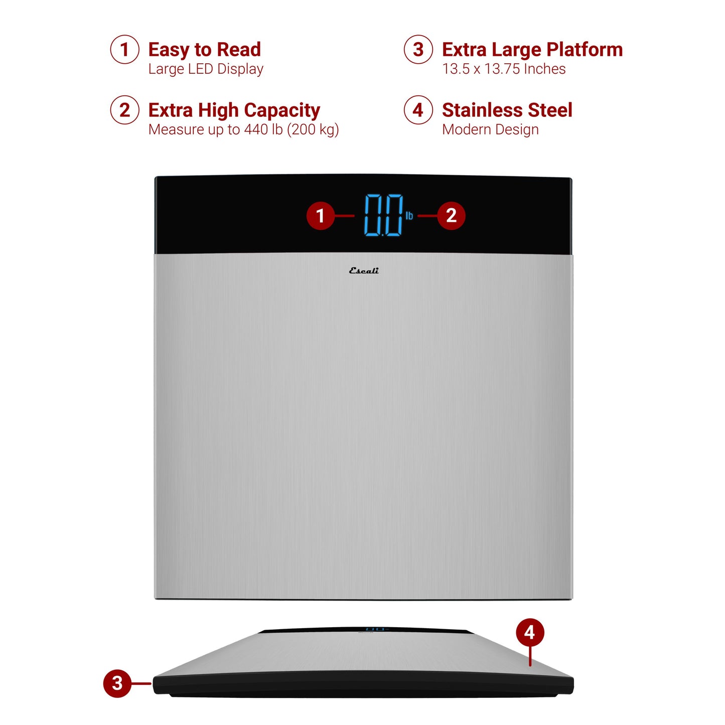 Stainless Steel Bathroom Scale