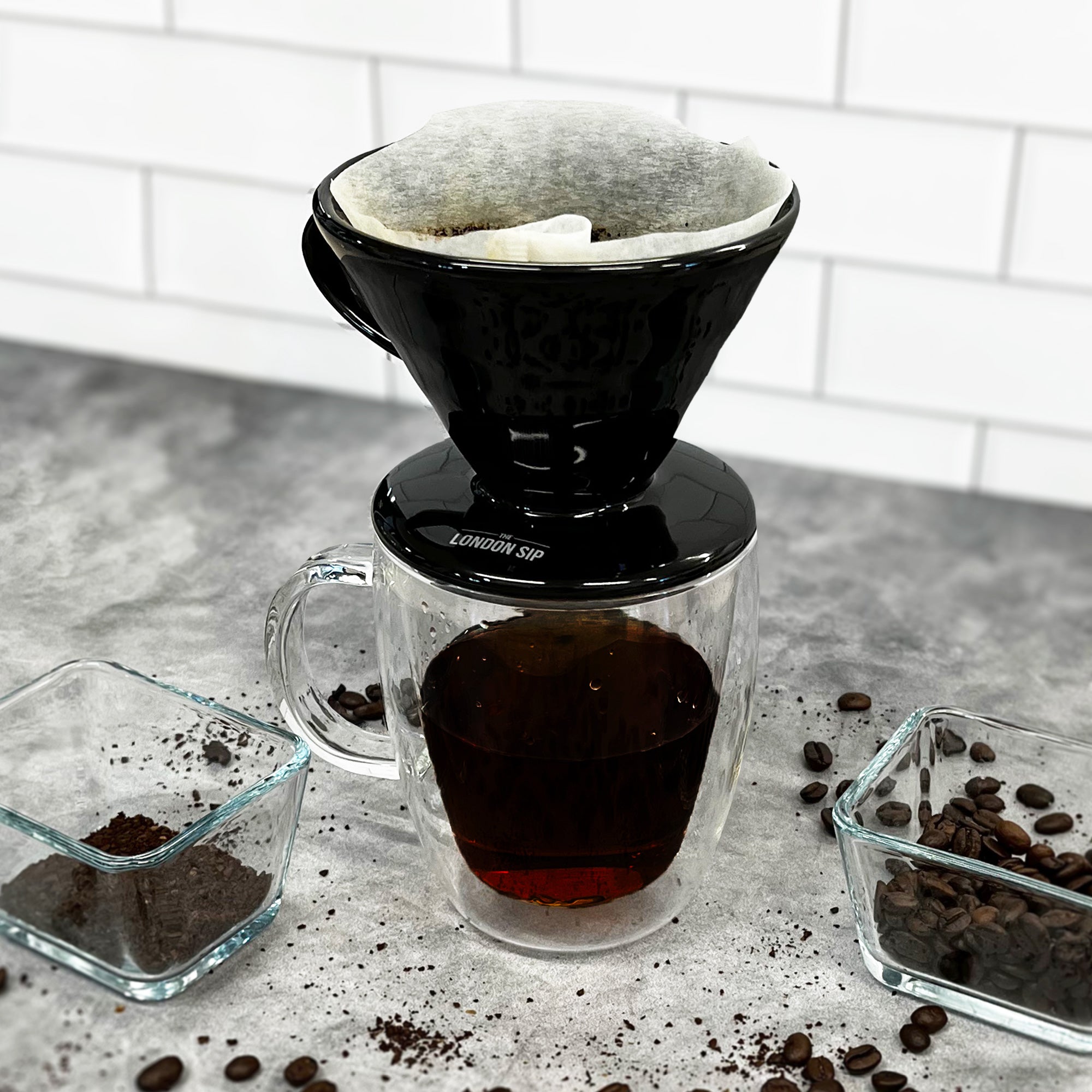 Ceramic Coffee Dripper, Black