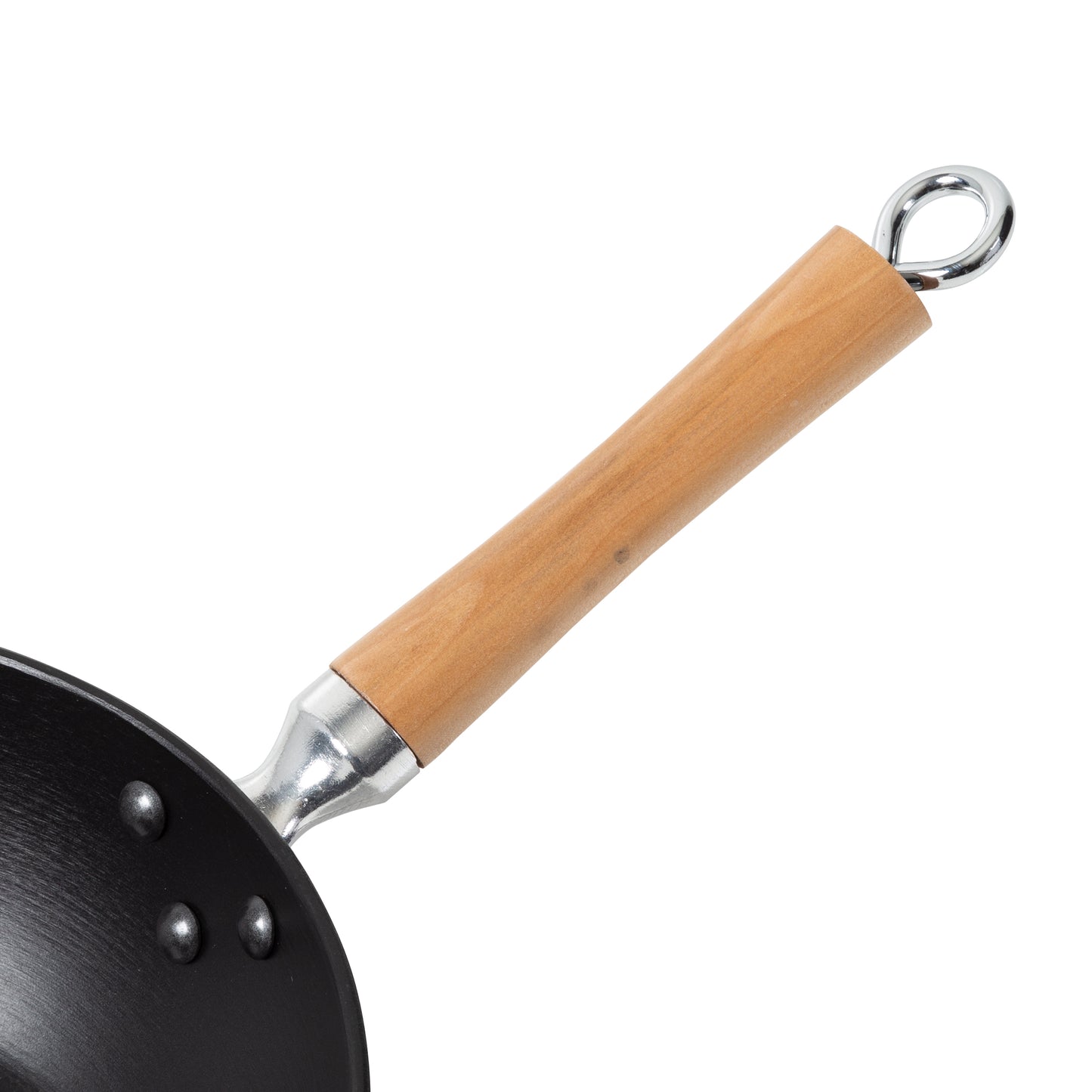 Professional Series 11.5-Inch Preseasoned Cast Iron Stir Fry Pan with Maple Handle