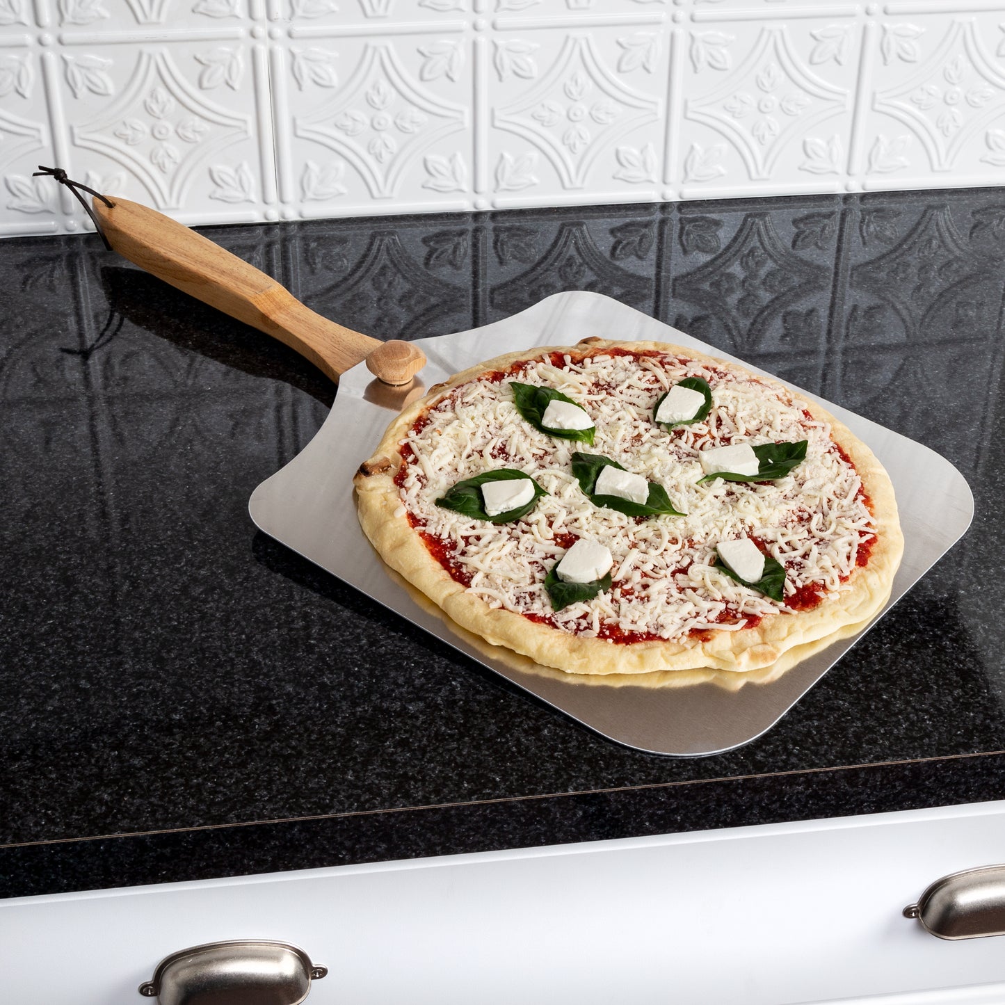 Pizza Peel With Folding Handle, 14x16-Inch