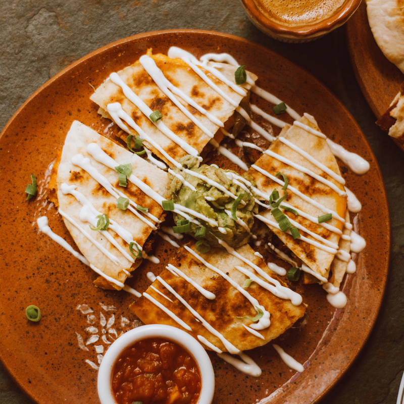 Crispy Baked Quesadilla Dippers
