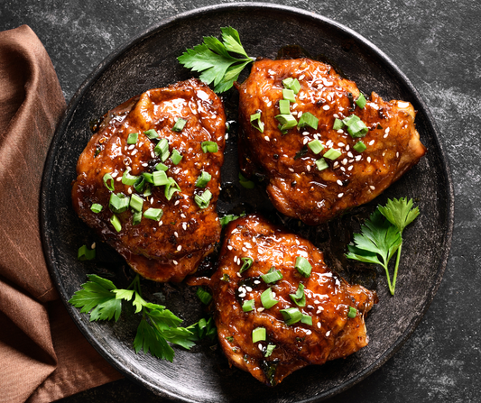 Honey-Garlic Glazed Grilled Chicken Thighs