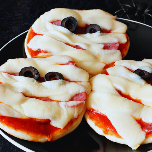 Mummy Flatbread Pizzas