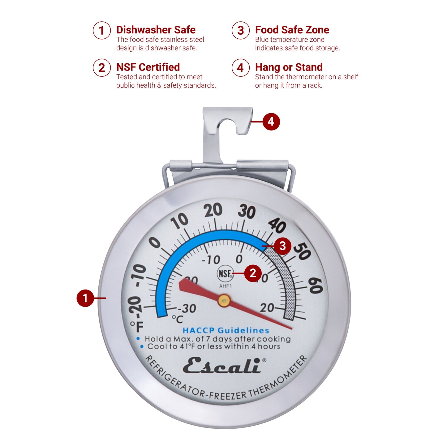 Dial Refrigerator / Freezer Thermometer