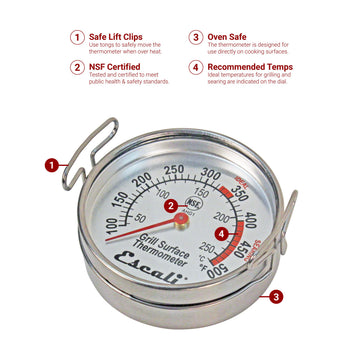 Dial Grill Surface Thermometer