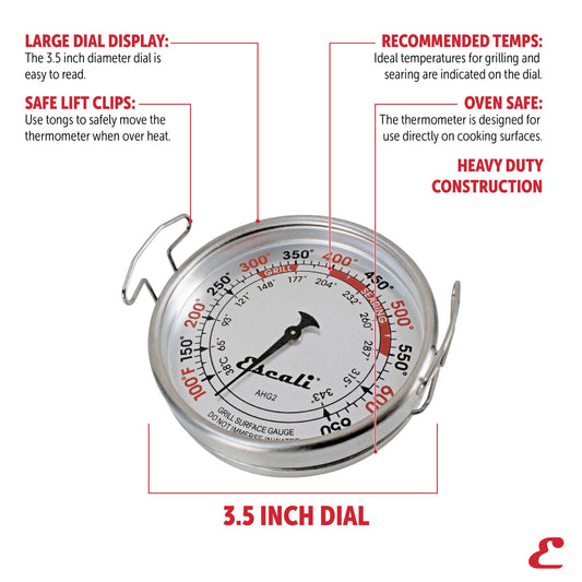 Extra Large Grill Surface Thermometer