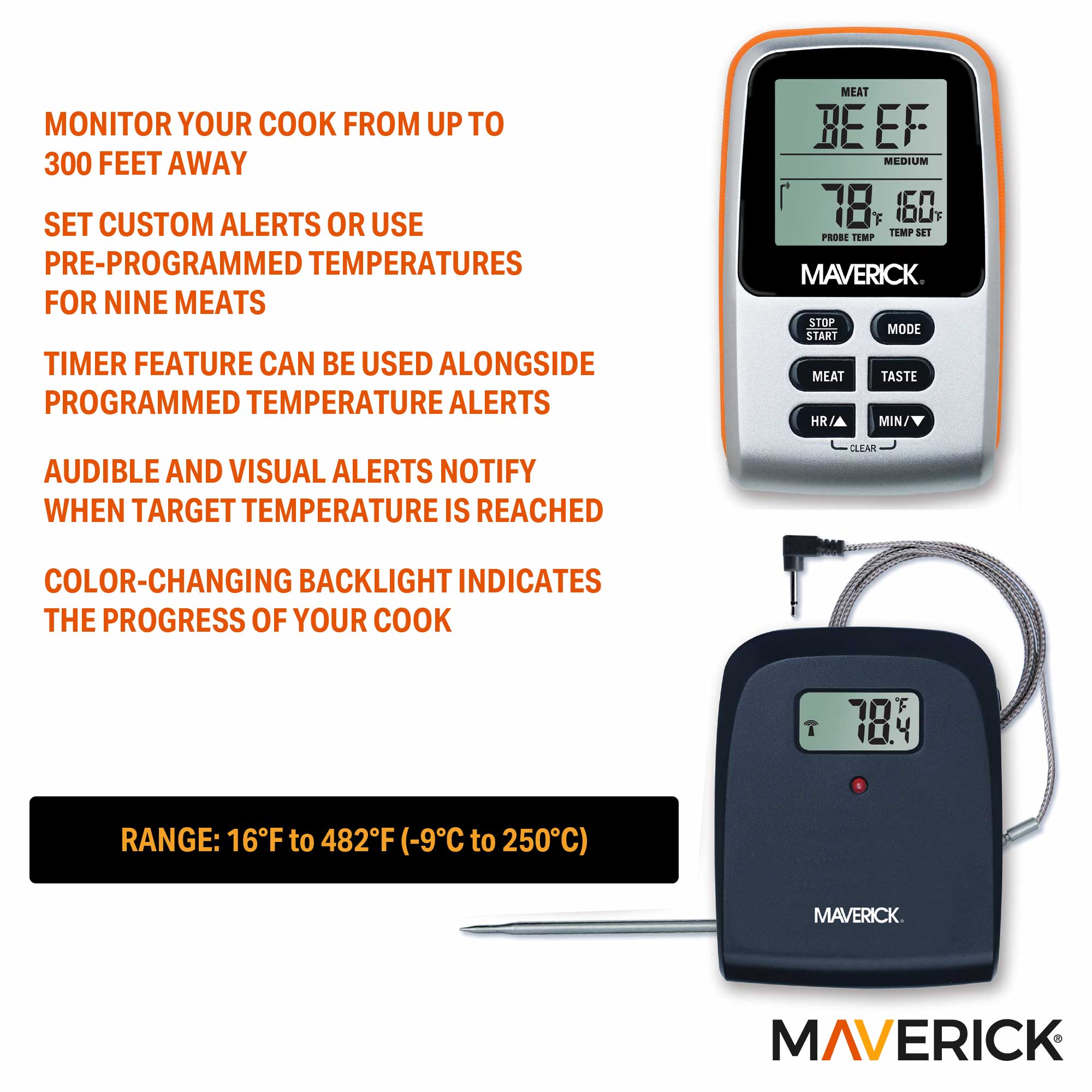 ET-71 Remote Wireless Cooking Thermometer - Thumbnail 4