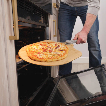Bamboo Pizza Peel with Folding Handle, 12x14-Inch