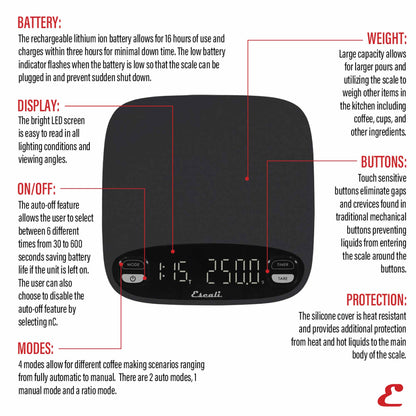 Versi Digital Coffee Scale with Timer