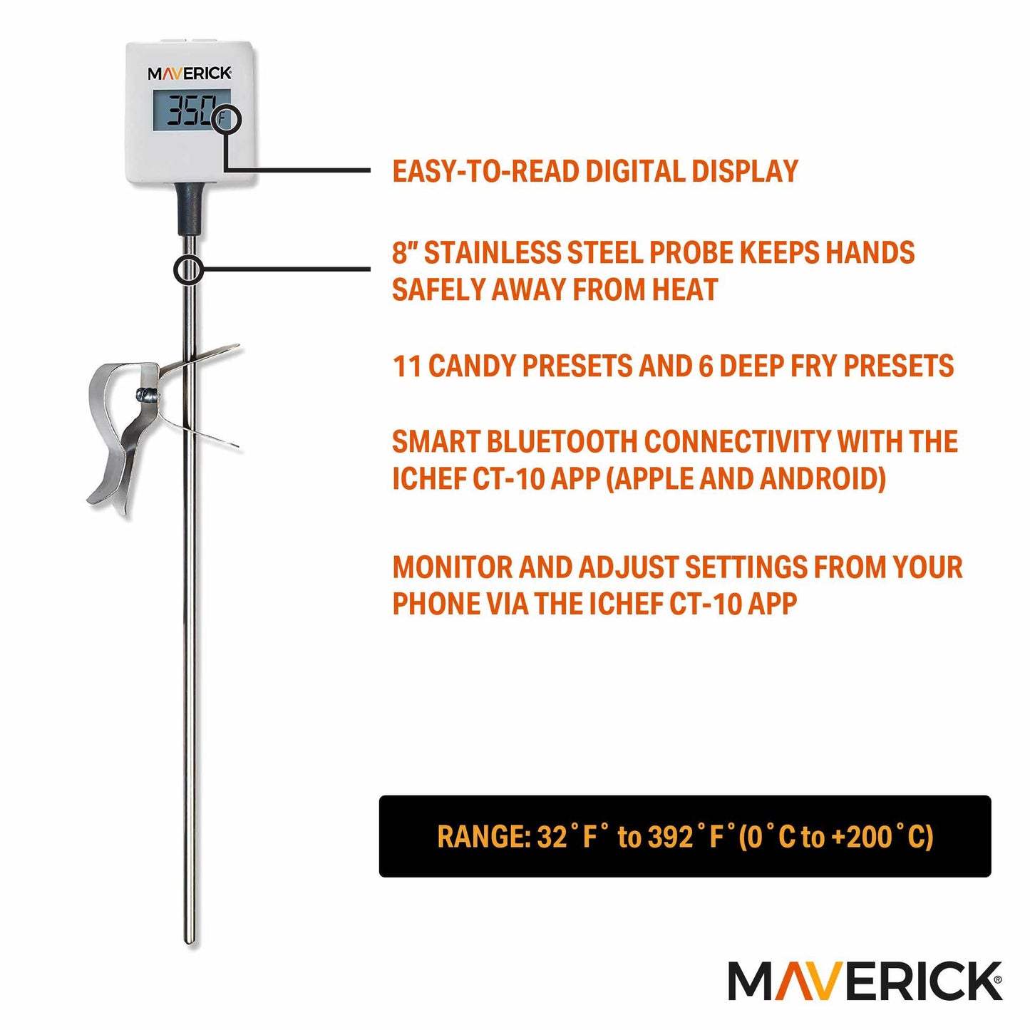 iChef Bluetooth Candy & Deep Fry Thermometer