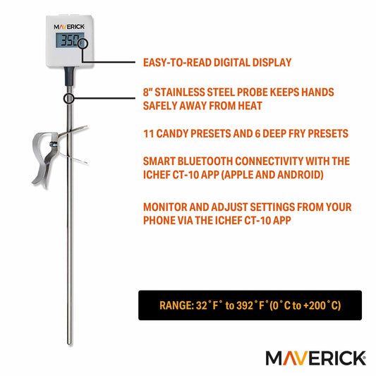 iChef Bluetooth Candy & Deep Fry Thermometer