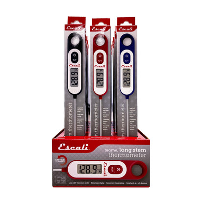 Digital Long Stem Thermometer, CDU 18 Pack