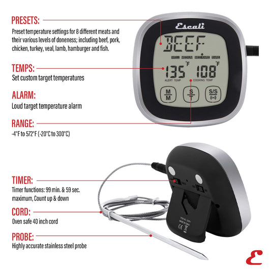 Touch Screen Thermometer & Timer
