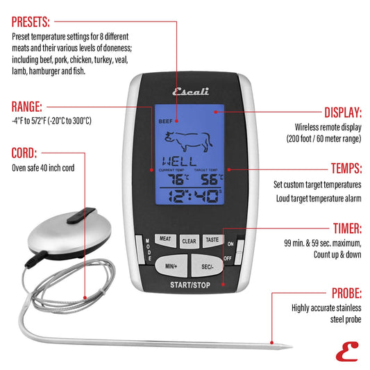 Wireless Remote Thermometer & Timer
