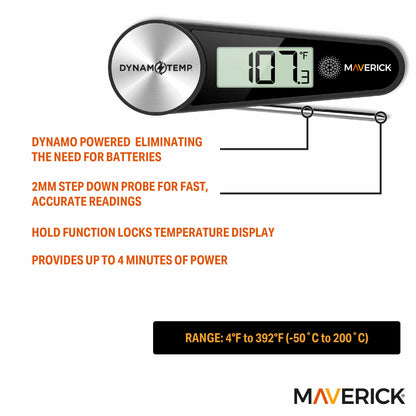 Dynamo Temp Instant Read Food Thermometer