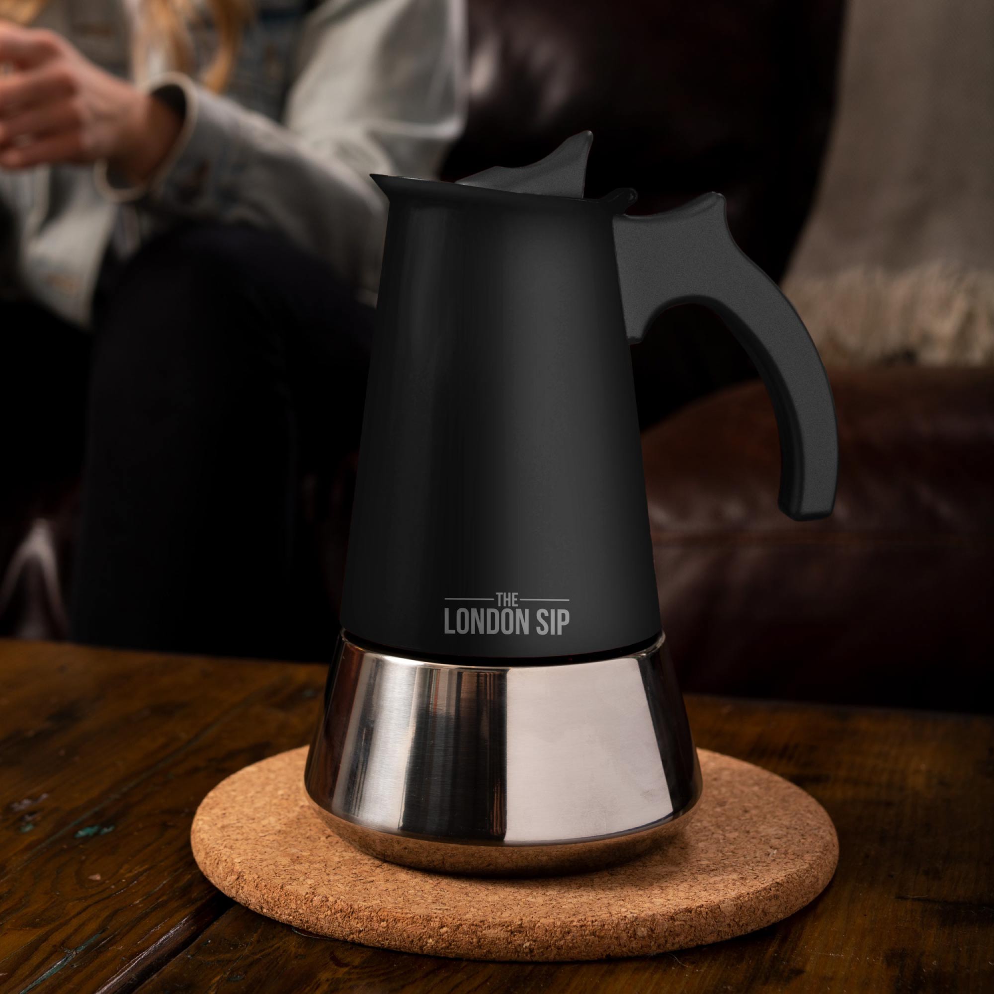 The London Sip Stovetop Espresso Coffee Maker - Thumbnail 5
