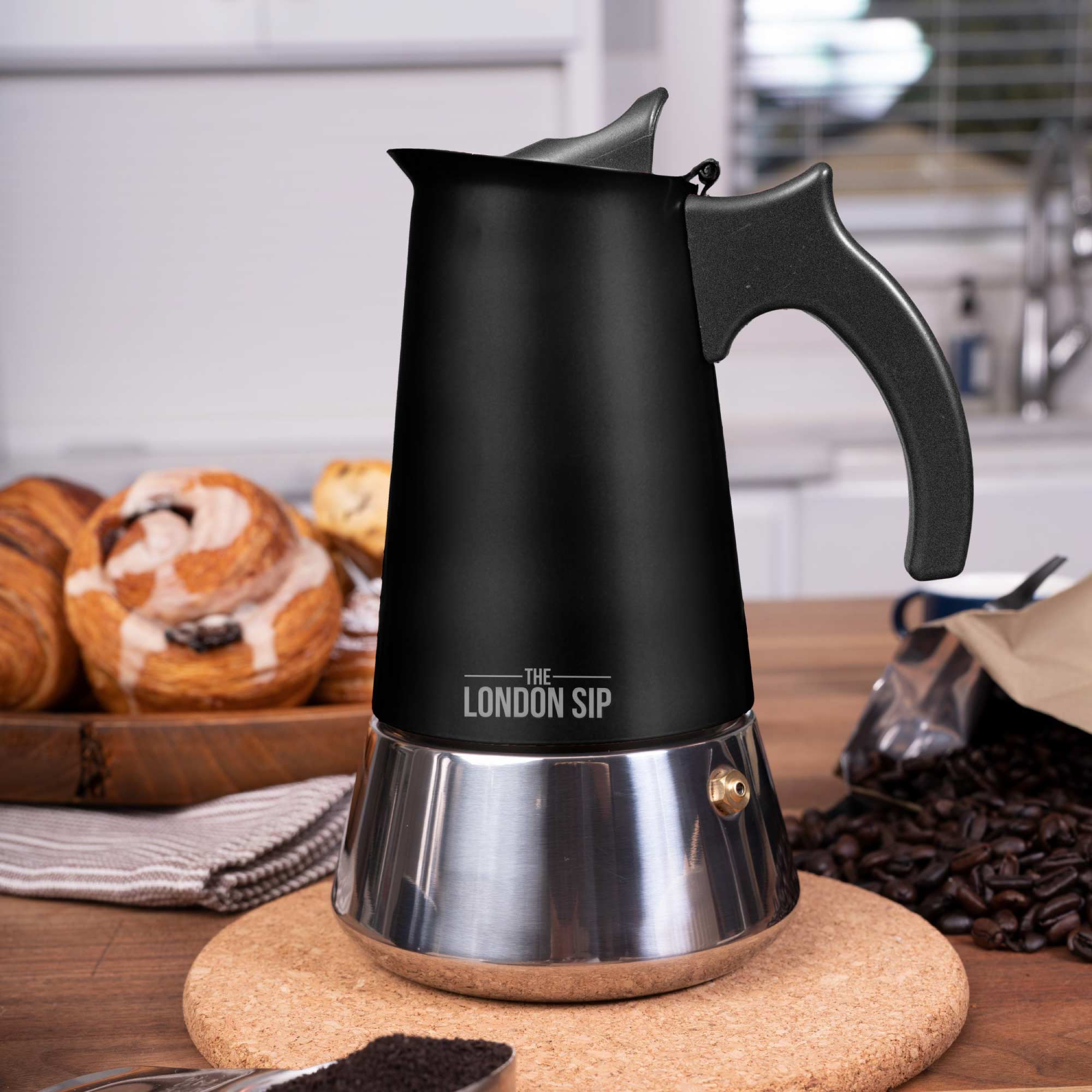 The London Sip Stovetop Espresso Coffee Maker - Thumbnail 2