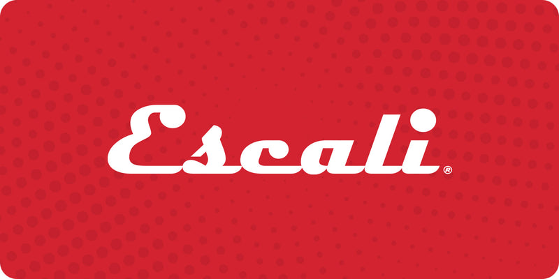 Red gift card with 'Escali' logo
