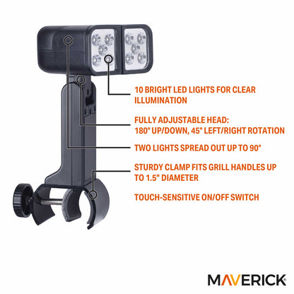 Fully Adjustable LED Grill Light