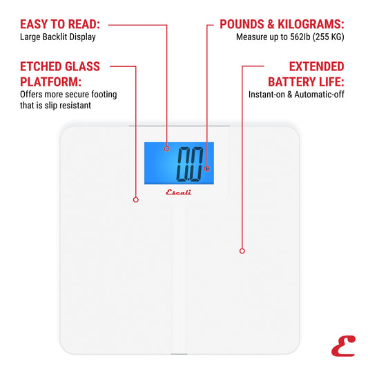 High Capacity Anti-Slip Bathroom Scale