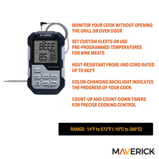Single Probe Barbeque Thermometer and Timer