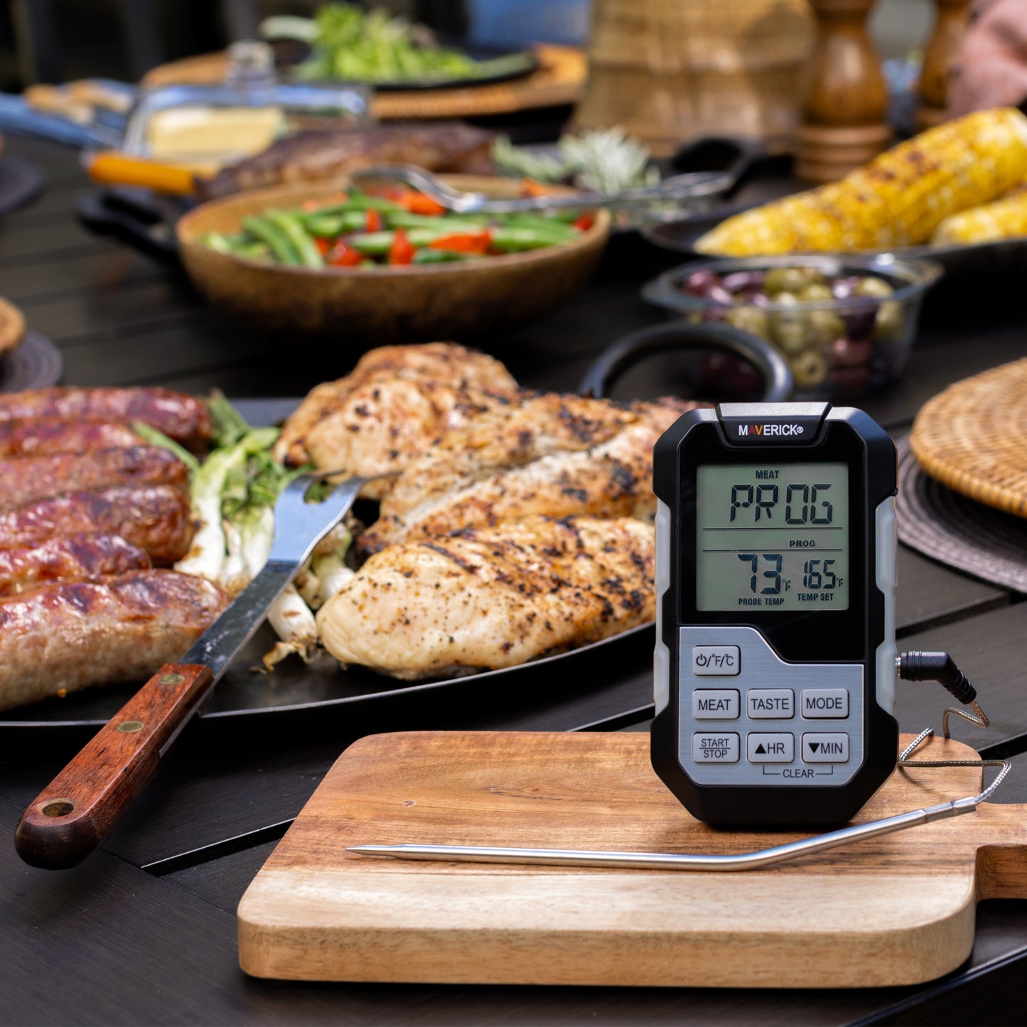 Single Probe Barbeque Thermometer and Timer
