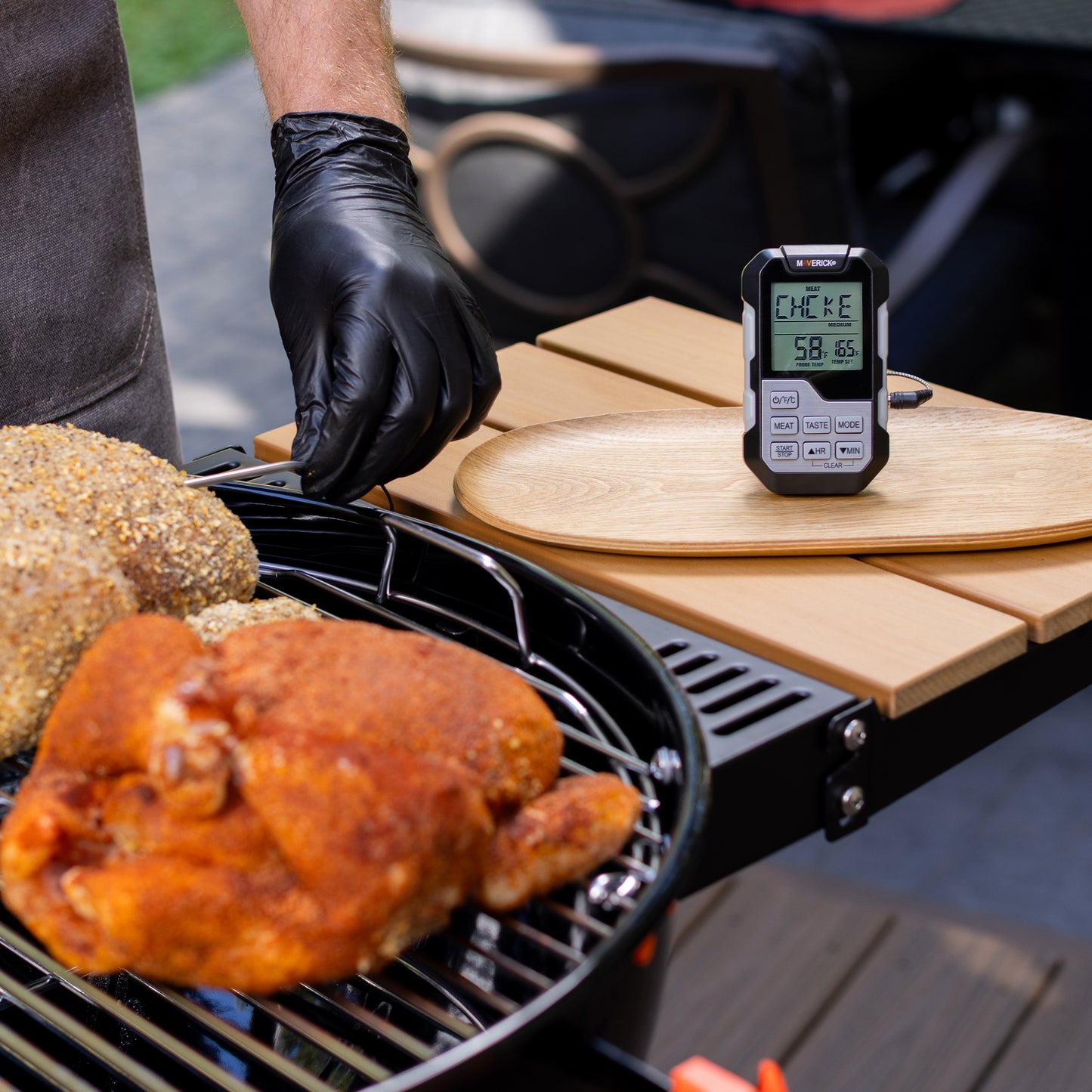 Single Probe Barbeque Thermometer and Timer
