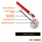 Instant Read Thermometer - 1" Dial