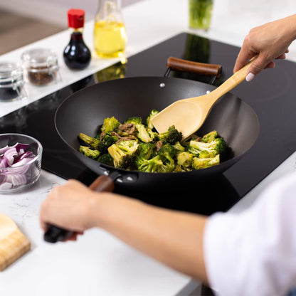 Classic Series 14-Inch Carbon Steel Preseasoned Wok