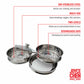 2-Tier Stainless Steel Steamer, 10-inch