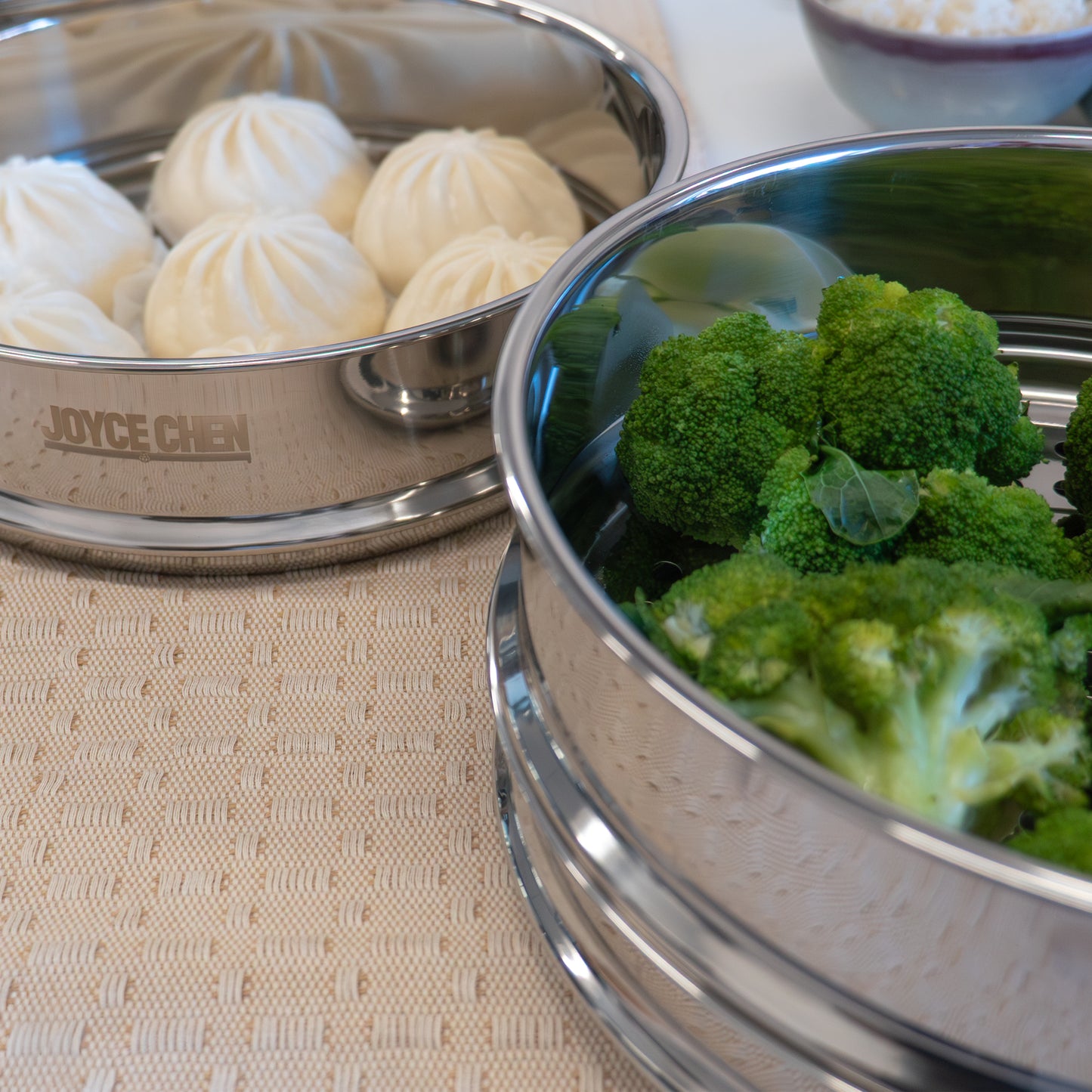 2-Tier Stainless Steel Steamer, 10-inch