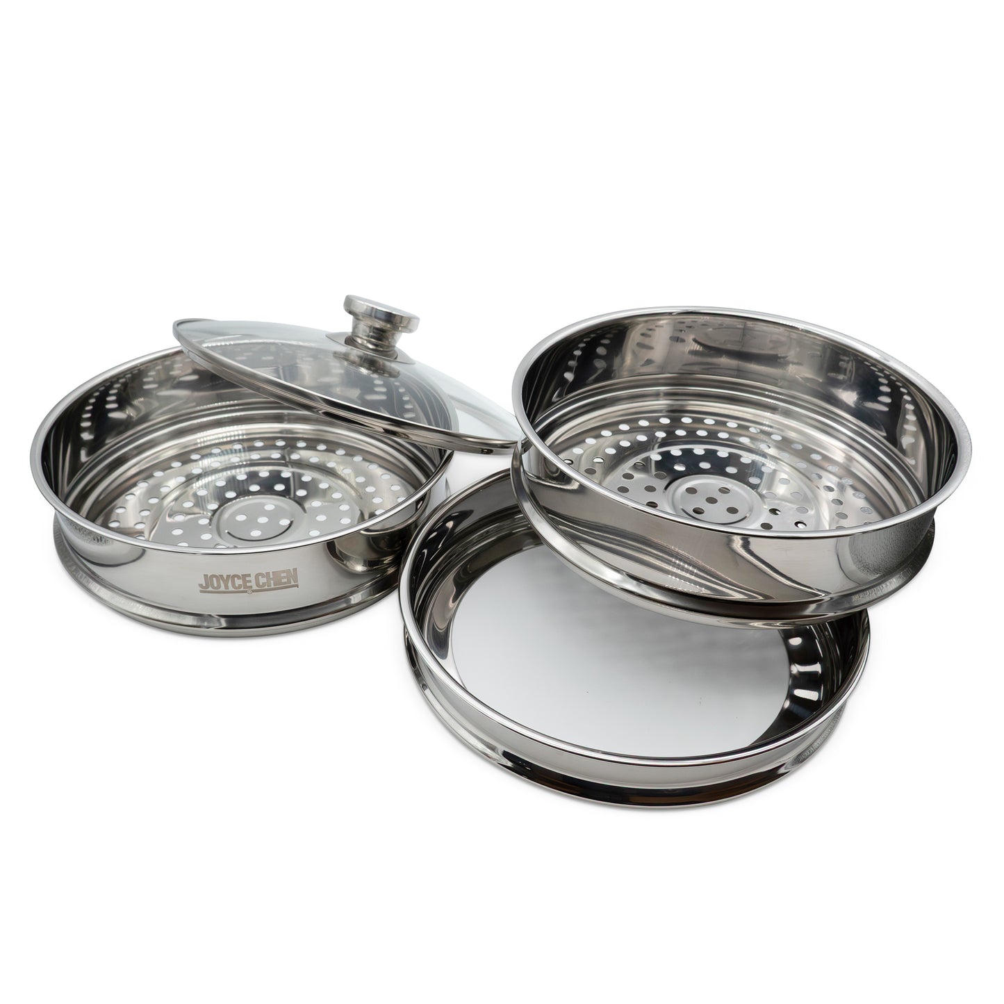 2-Tier Stainless Steel Steamer, 10-inch