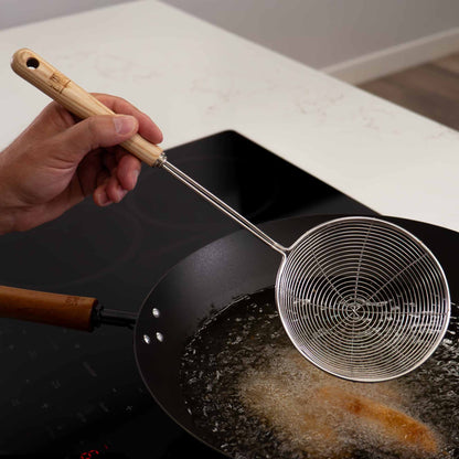 Deluxe Stainless Steel Spider Strainer, 5-Inch Basket