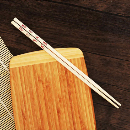 Reusable Bamboo Chopsticks Set, 10 Pair