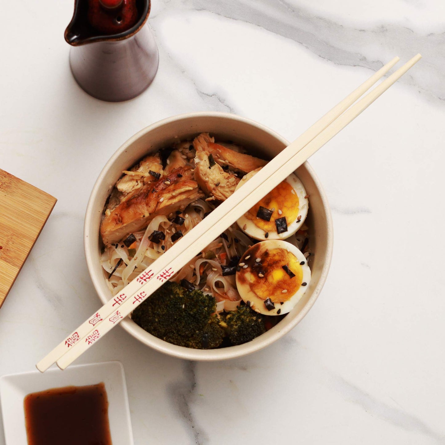 Reusable Bamboo Chopsticks Set, 10 Pair