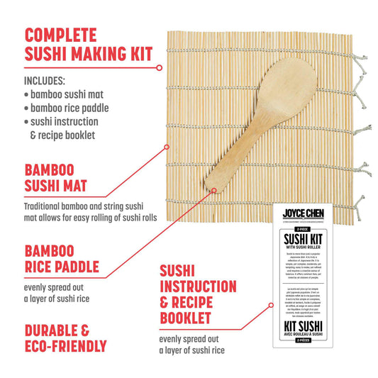 2-Piece Sushi Making Kit with Sushi Roller