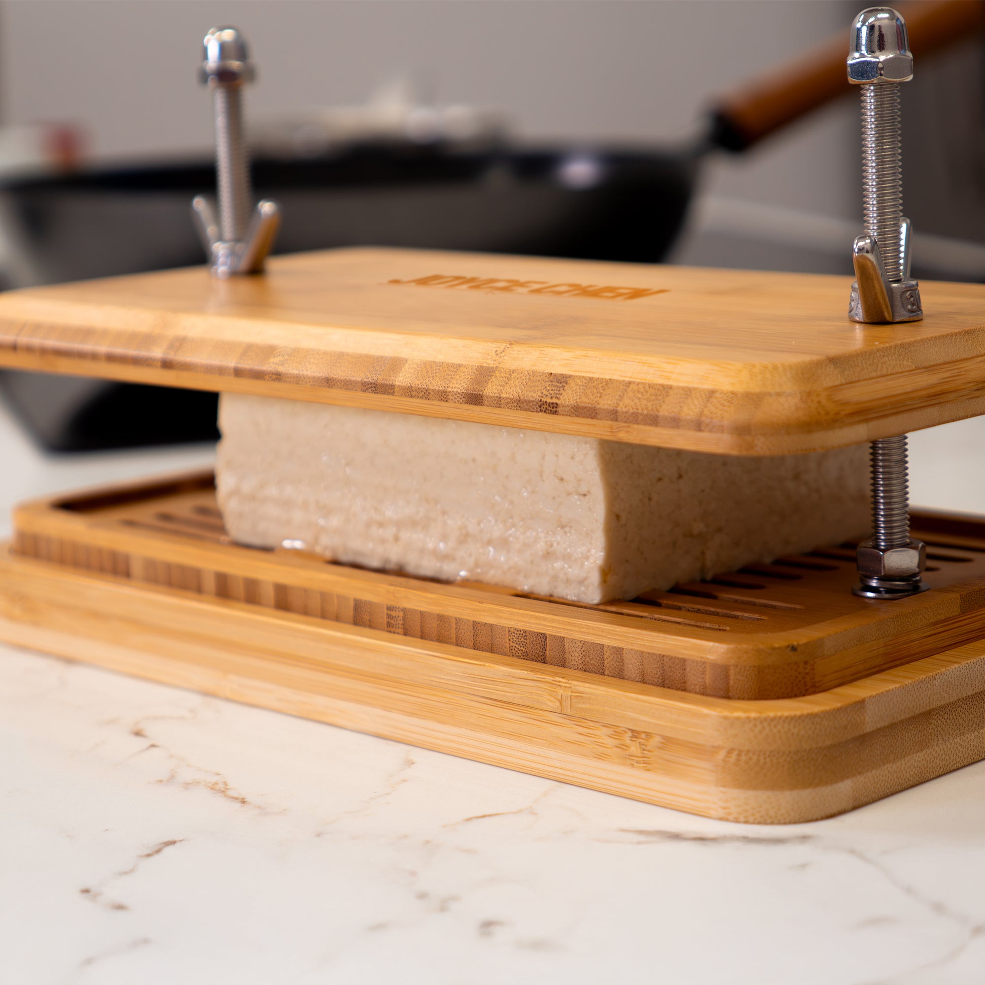 Burnished Bamboo Tofu Press - Thumbnail 3