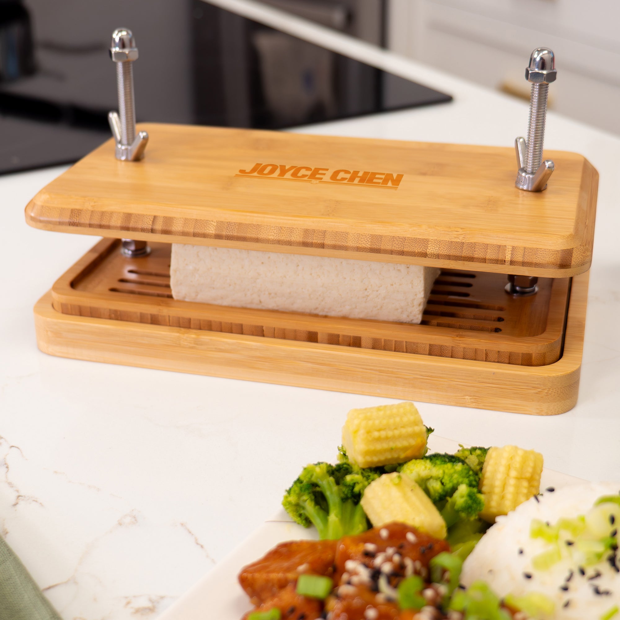 Burnished Bamboo Tofu Press - Thumbnail 2