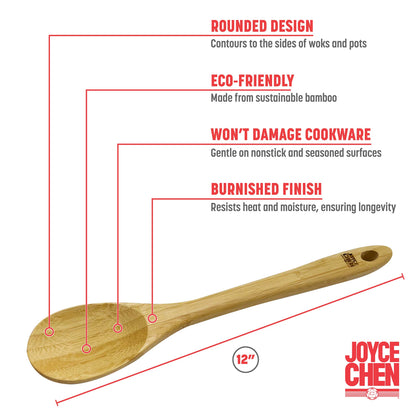 Burnished Bamboo Mixing Spoon, 12-Inch