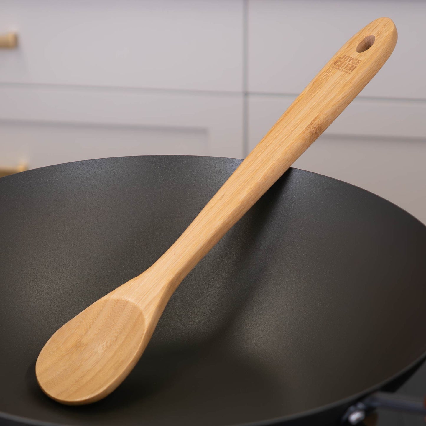 Burnished Bamboo Mixing Spoon, 15-Inch