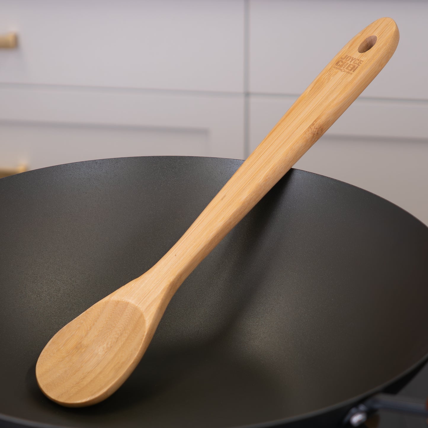Burnished Bamboo Mixing Spoon, 15-Inch