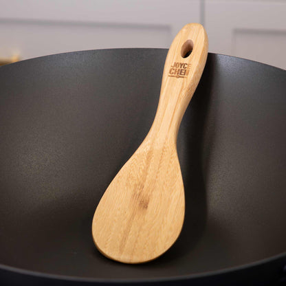 Burnished Bamboo Rice Paddle, 9-Inch