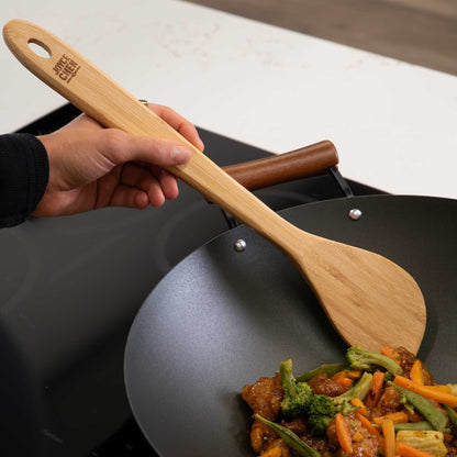 Burnished Bamboo Wok Spatula, 15-Inch