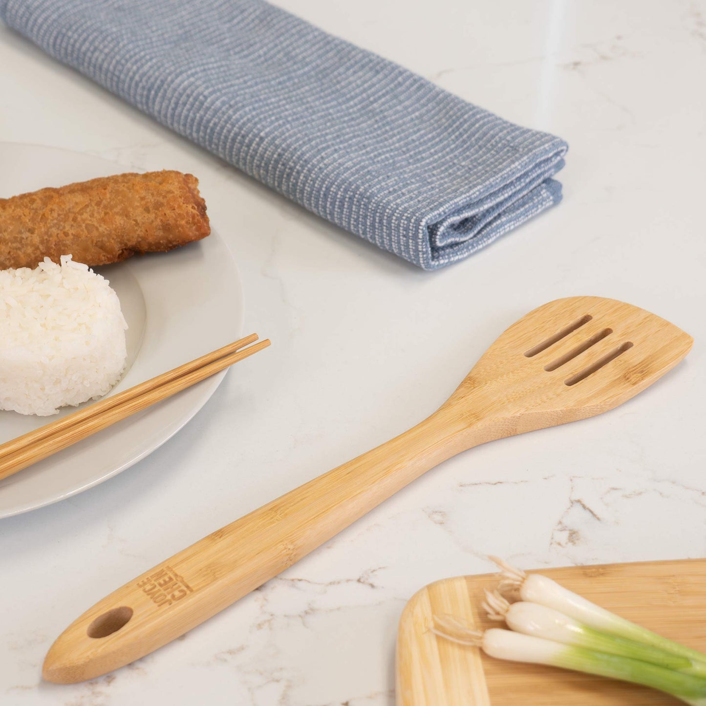Burnished Bamboo Slotted Spatula, 13-Inch